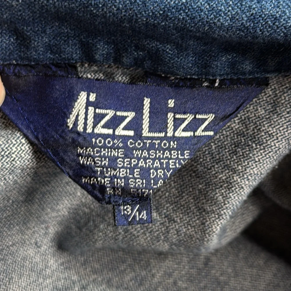 Vintage Mizz Liss Denim Jumpsuit Size 13/14 80s